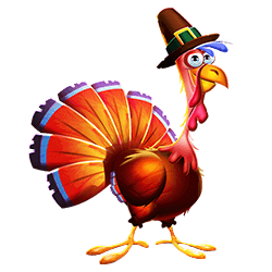 Thankswinning Turkey with pilgrim hat